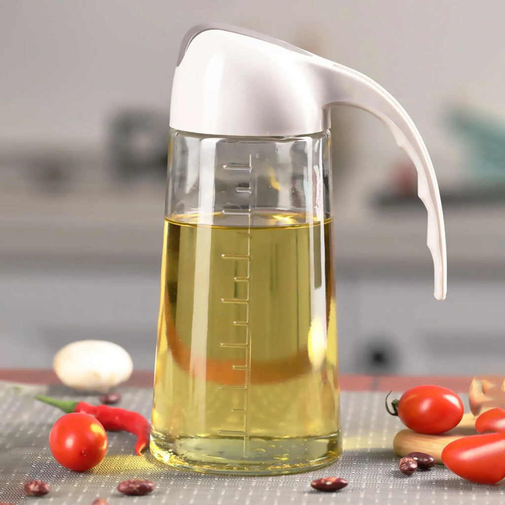 Glass Oil Bottle And Dispenser Jug