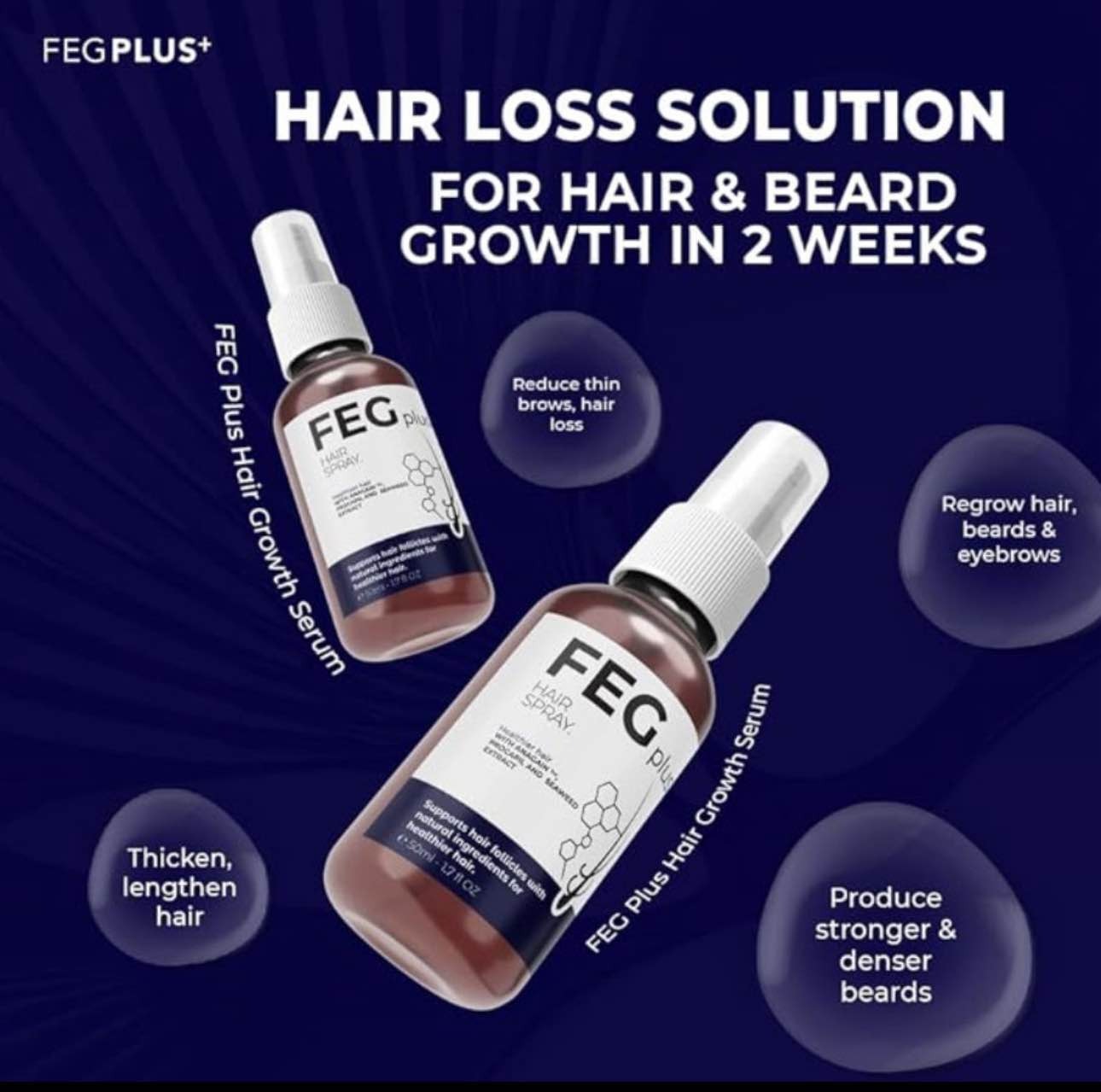 FEG PLUS Hair Growth Serum & Spray