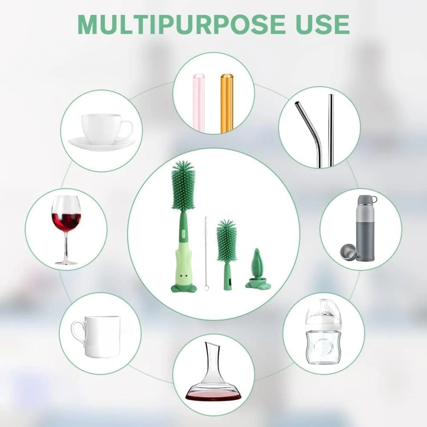 Silicone Bottle Cleaning Brush for Babies